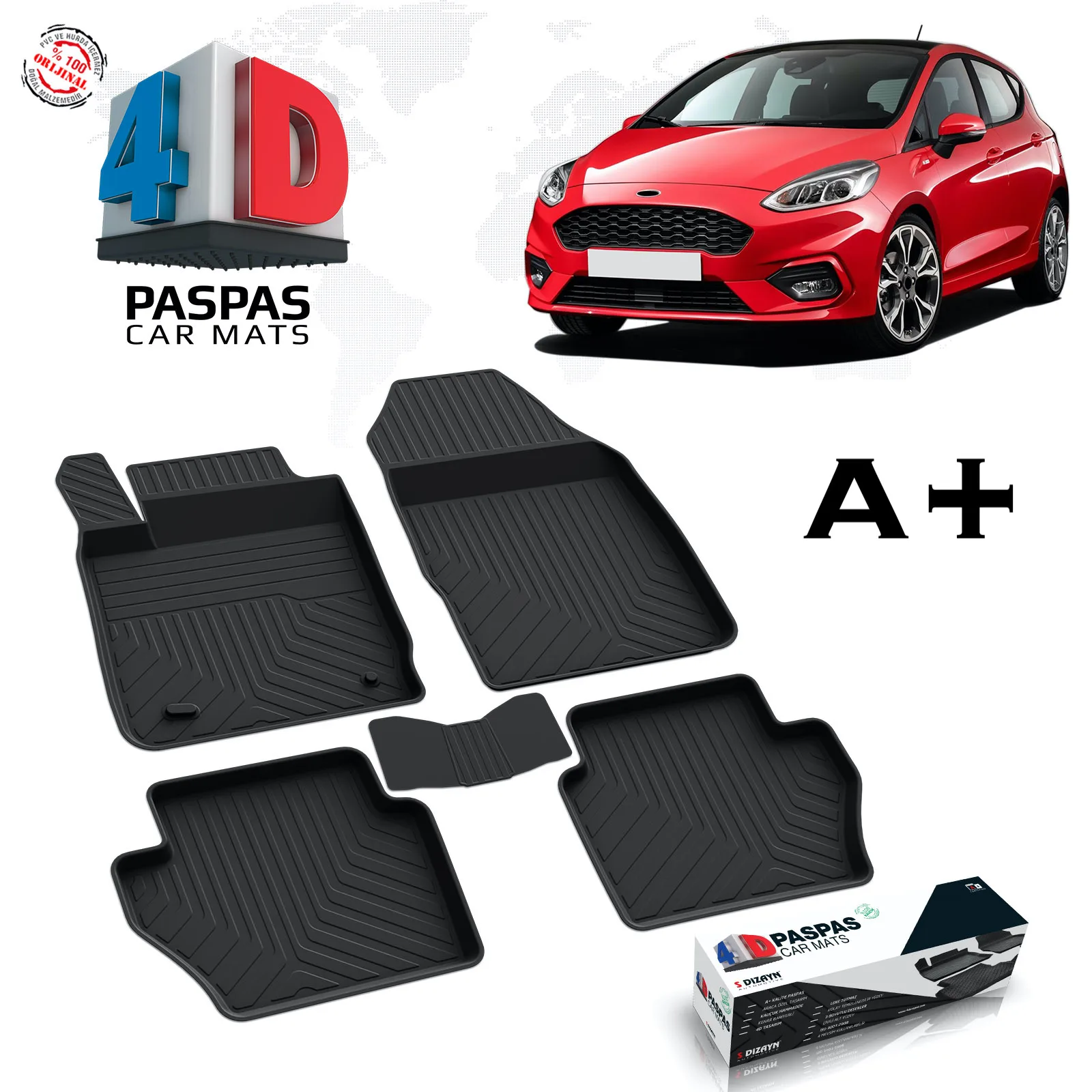 FOR Ford Fiesta Car Mat Rubber Black Slip-Resistant Synthetic Nanotechnology Comfortable New Model Opportunity 2017 2018 2019 2020 2021
FOR Ford Fiesta Car Mat Rubber Black Slip-Resistant Synthetic Nanotechnology Comfortable New Model Opportunity 2017 2018 2019 2020 2021