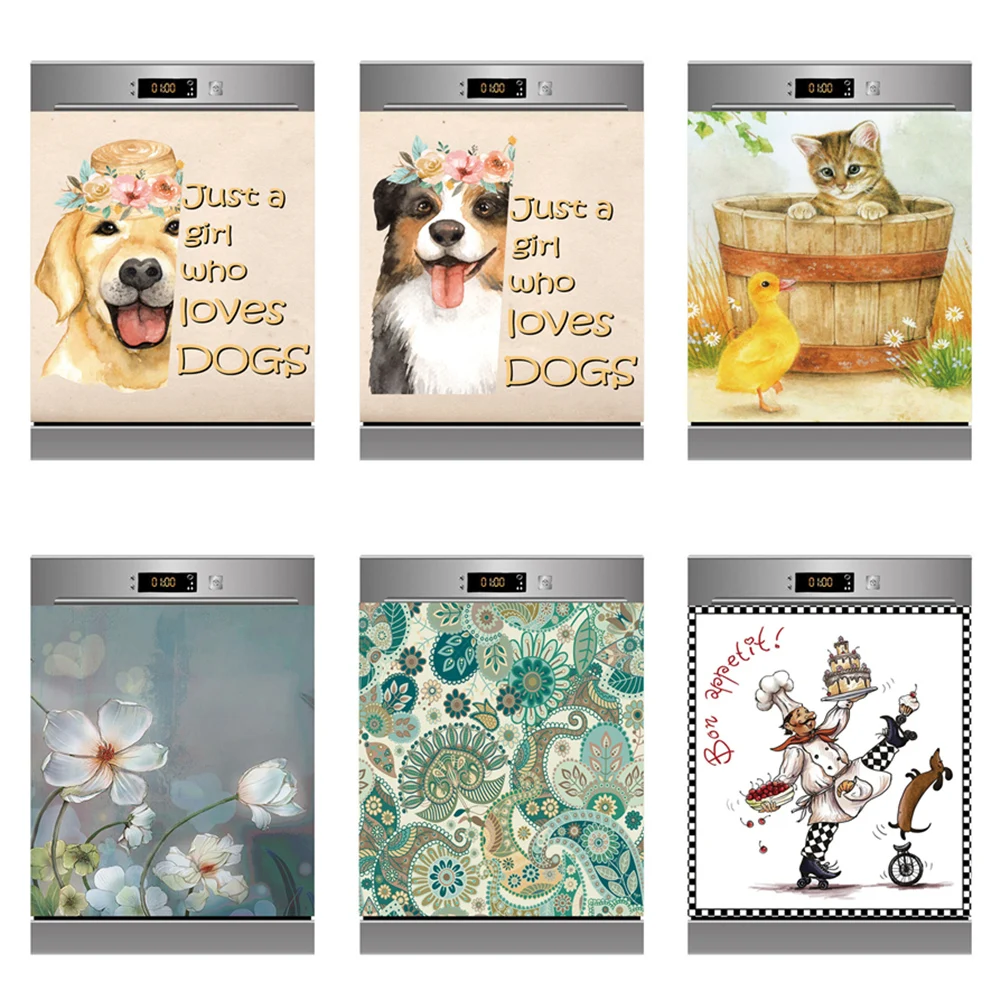 60X82cm Dishwasher Sticker For Kitchen Vinyl Waterproof Furniture Cabinet Modification Decal Cute Dog Cat Poster Room Decor Home
60X82cm Dishwasher Sticker For Kitchen Vinyl Waterproof Furniture Cabinet Modification Decal Cute Dog Cat Poster Room Decor Home