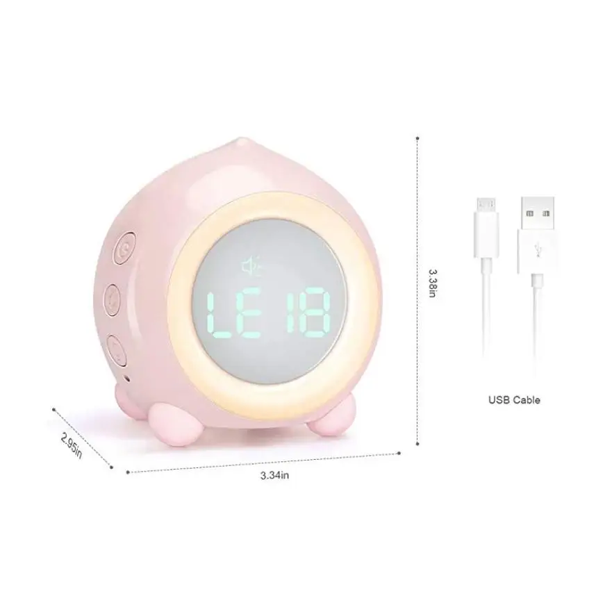 Peach Alarm Clock Kid Bedroom With Temperature System LED Cartoon Control Digital Voice Time Heavy Desktop Decoration Clock
Peach Alarm Clock Kid Bedroom With Temperature System LED Cartoon Control Digital Voice Time Heavy Desktop Decoration Clock
