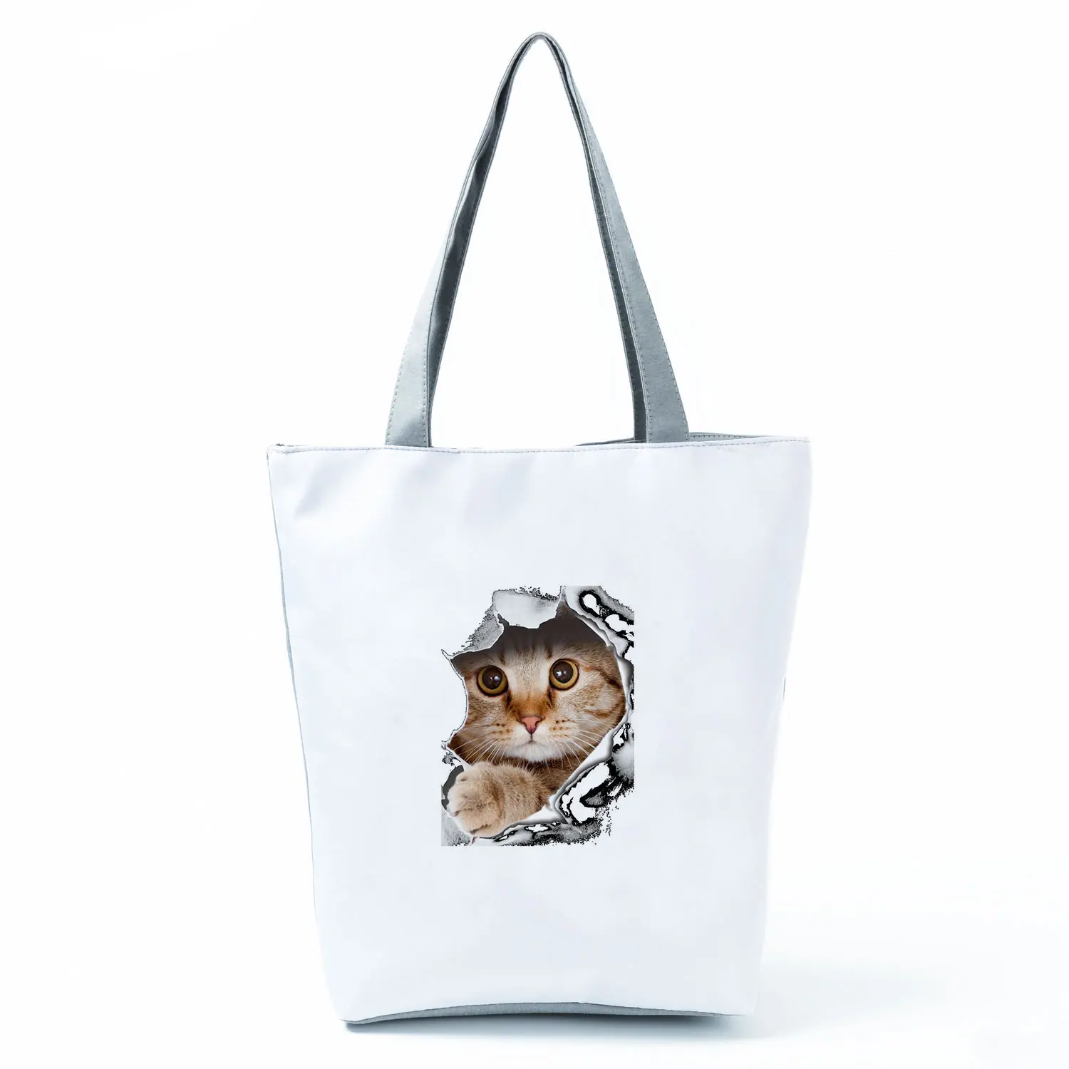 3D Black Cat Pattern Printed Handbags for Women 2021 New Fashion Beach Bag Simple Eco Friendly Shopping Bag Portable Tote Female
3D Black Cat Pattern Printed Handbags for Women 2021 New Fashion Beach Bag Simple Eco Friendly Shopping Bag Portable Tote Female