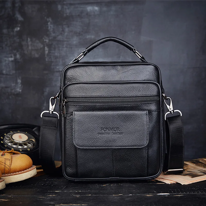 Top Quality Men Briefcase First layer Cowhide Genuine leather Vintage Cross Body Shoulder Messenger Business Luxury Bag 
Top Quality Men Briefcase First layer Cowhide Genuine leather Vintage Cross Body Shoulder Messenger Business Luxury Bag