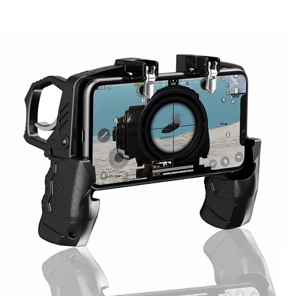 K21 Mobile Game Controller for PUBG Aim Trigger L1R1 Shooter Sensitive Joystick Gamepad for 4.7-6.5 Inch iPhone & Android Phone
K21 Mobile Game Controller for PUBG Aim Trigger L1R1 Shooter Sensitive Joystick Gamepad for 4.7-6.5 Inch iPhone & Android Phone