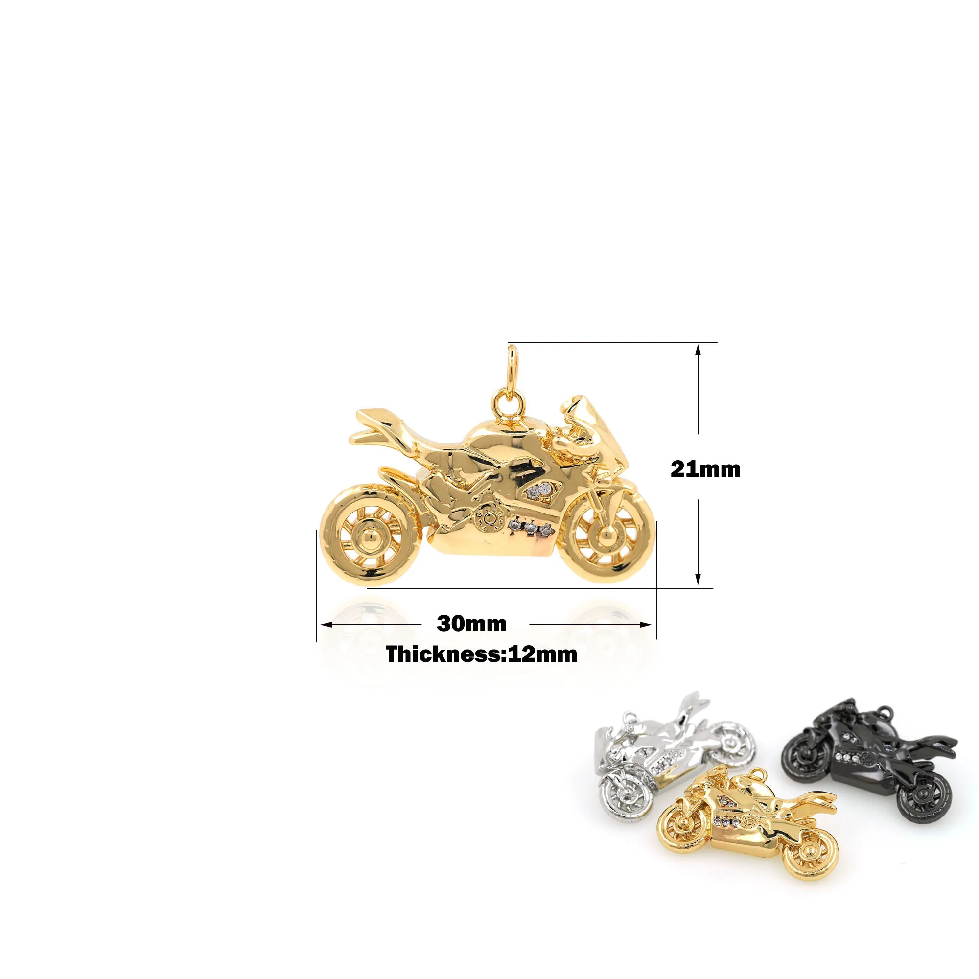 Gold Filled Motorcycle Pendant Keychain New Car Cubic Zirconia Metal Bag Ornament Accessories 3D Auto Tools DIY Jewelry Making
Gold Filled Motorcycle Pendant Keychain New Car Cubic Zirconia Metal Bag Ornament Accessories 3D Auto Tools DIY Jewelry Making