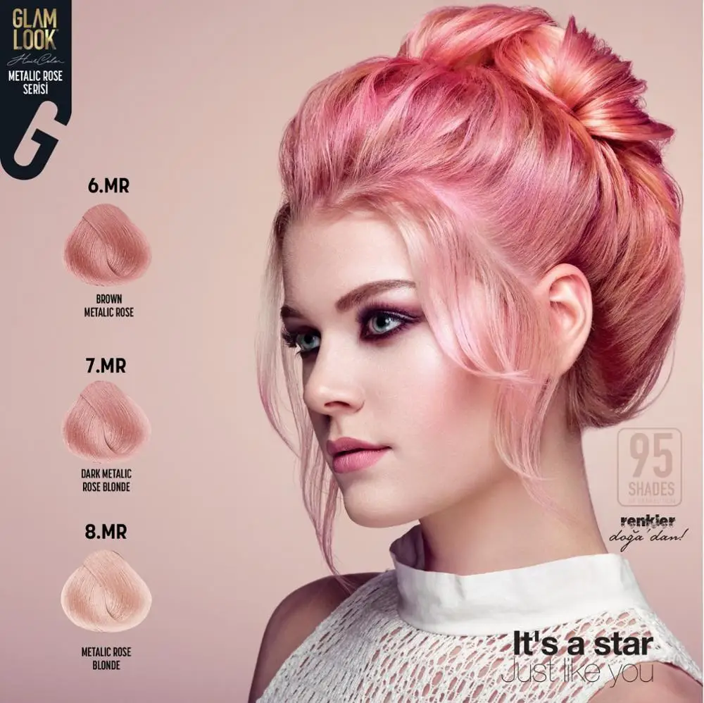 2 упаковки, питательная краска для волос Bioplex Glamlook серии «Металлическая роза»
2 упаковки, питательная краска для волос Bioplex Glamlook серии «Металлическая роза»