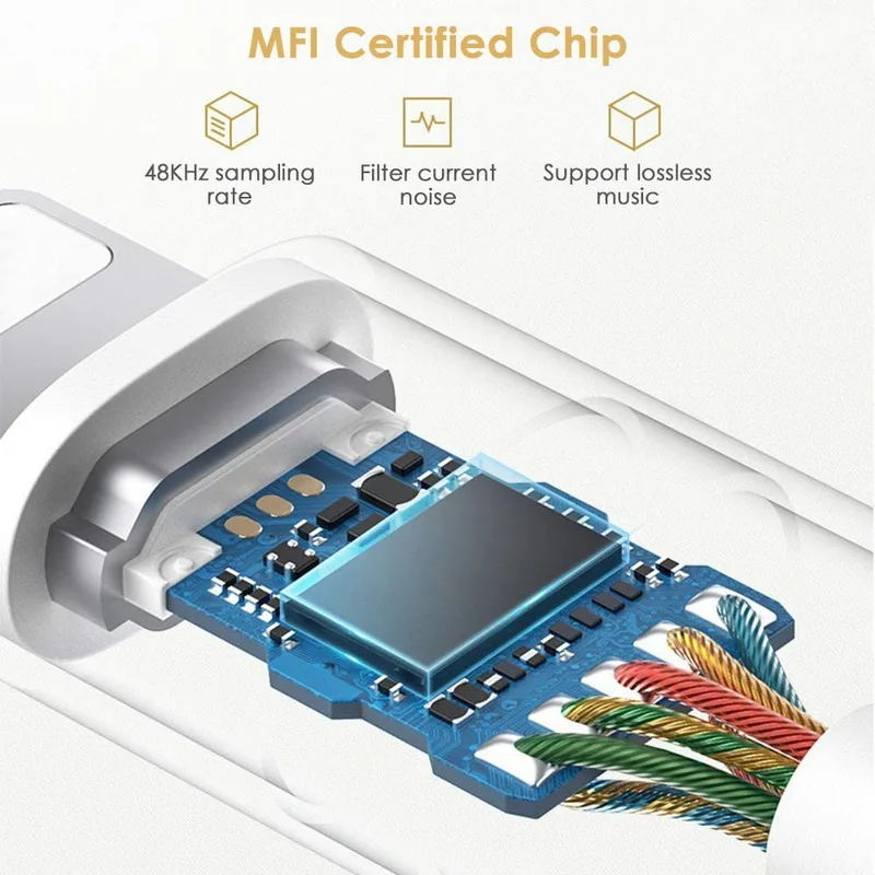 Адаптер для наушников Lightning 3 5 мм Тип C адаптер Micro USB Вспомогательное аудио iPhone Xiaomi