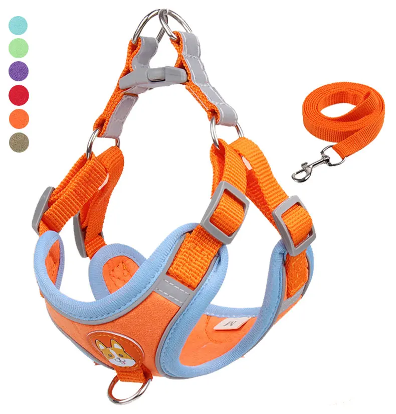 Dog Harness Set Pet Leash Vest Chest Harness Small Dog Cat Accessories Adjustable Reflective Walking Leash Collar French Bulldog
Dog Harness Set Pet Leash Vest Chest Harness Small Dog Cat Accessories Adjustable Reflective Walking Leash Collar French Bulldog
