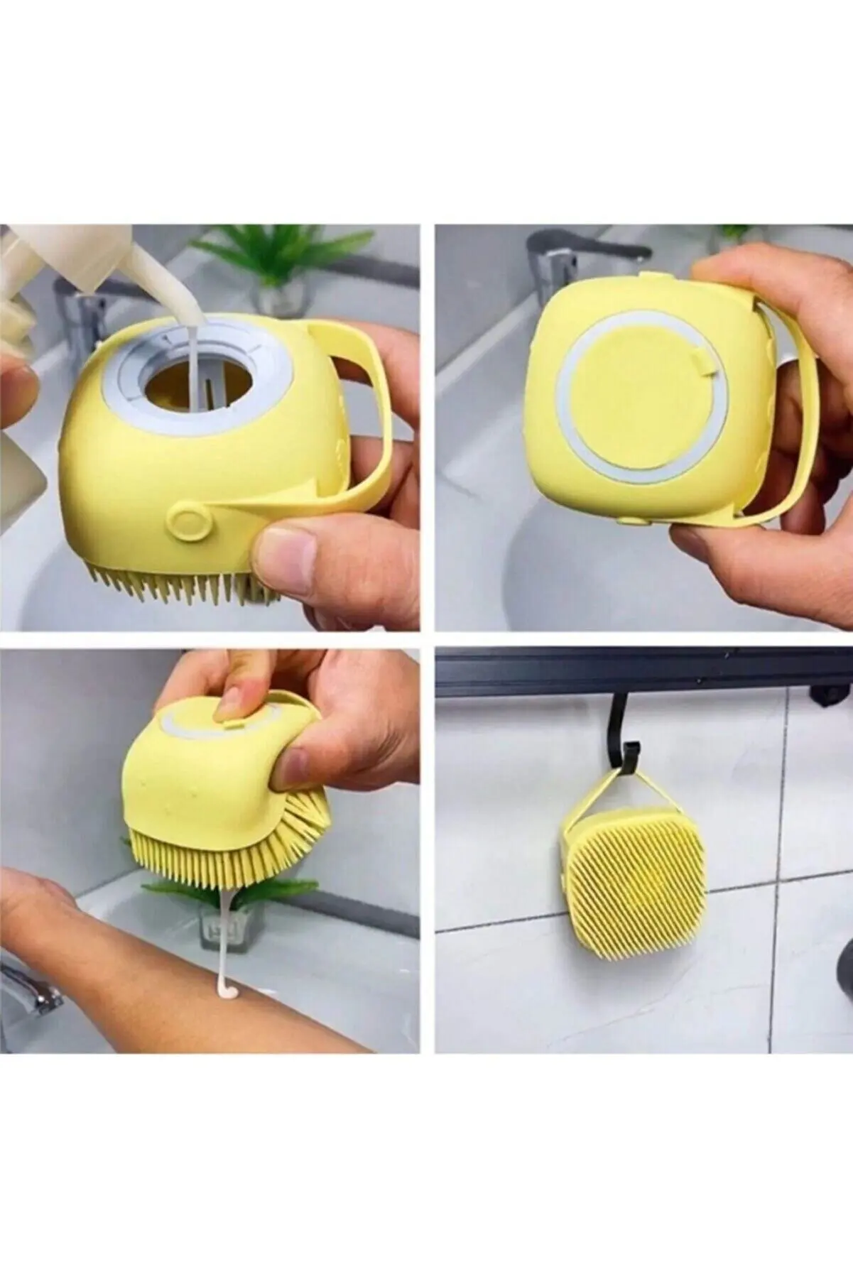 Silicone Bath Brush With Shampoo Comb Massage Relaxation Shower Bathroom Accessories Scalp Shower Body Soft Soap Dispenser 
Silicone Bath Brush With Shampoo Comb Massage Relaxation Shower Bathroom Accessories Scalp Shower Body Soft Soap Dispenser