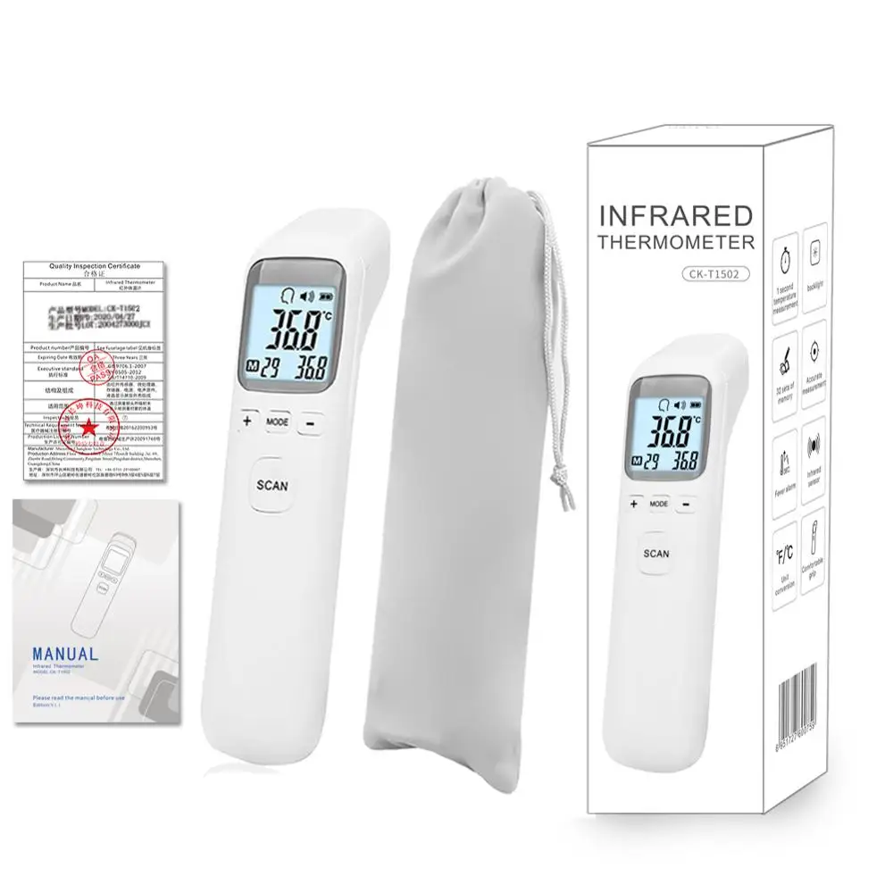 Baby Forehead Thermometer Non-Contact Body Temperature Measure For Kids Adults Digital Infrared Thermometer Termometro
Baby Forehead Thermometer Non-Contact Body Temperature Measure For Kids Adults Digital Infrared Thermometer Termometro