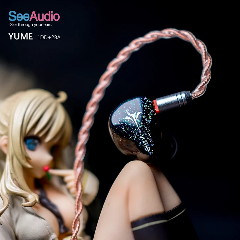 SeeAudio Yume 2BA 1DD Earbuds Hybrid Drive Unit Earphone HIFI DJ Music Monitor Headphone IEM Headset 2Pin 0.78mm 5N OCC Cable
SeeAudio Yume 2BA 1DD Earbuds Hybrid Drive Unit Earphone HIFI DJ Music Monitor Headphone IEM Headset 2Pin 0.78mm 5N OCC Cable