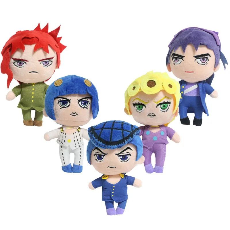 5pcs/set Anime JoJo's Bizarre Adventure Golden Wind Plush Toys Giorno Giovanna Mista Bruno Bucciarati Action Figure Plush Dolls
5pcs/set Anime JoJo's Bizarre Adventure Golden Wind Plush Toys Giorno Giovanna Mista Bruno Bucciarati Action Figure Plush Dolls