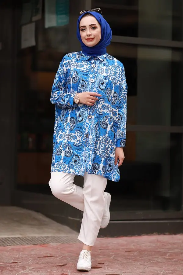 Women's print shirt long button stylish tasarım hijab shirt Muslim fashion Islamic clothing women's clothing elegant fashion seasonal
Women's print shirt long button stylish tasarım hijab shirt Muslim fashion Islamic clothing women's clothing elegant fashion seasonal