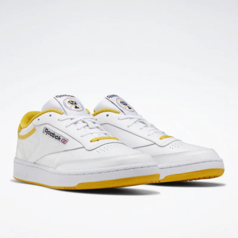 Кроссовки Reebok CLUB C 85 WHITE/FIEGOL/BLACK FX4766_FV3210 | Спорт и развлечения