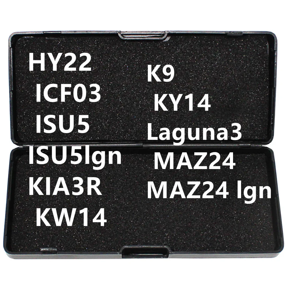 NO BOX BLACK 46-55 LISHI 2IN 1 K9 KY14 Laguna3 MAZ24 MAZ24 lgn HY22 ICF03 ISU5 ISU5lgn KIA3R KW14 key reader Locksmith Tool
NO BOX BLACK 46-55 LISHI 2IN 1 K9 KY14 Laguna3 MAZ24 MAZ24 lgn HY22 ICF03 ISU5 ISU5lgn KIA3R KW14 key reader Locksmith Tool
