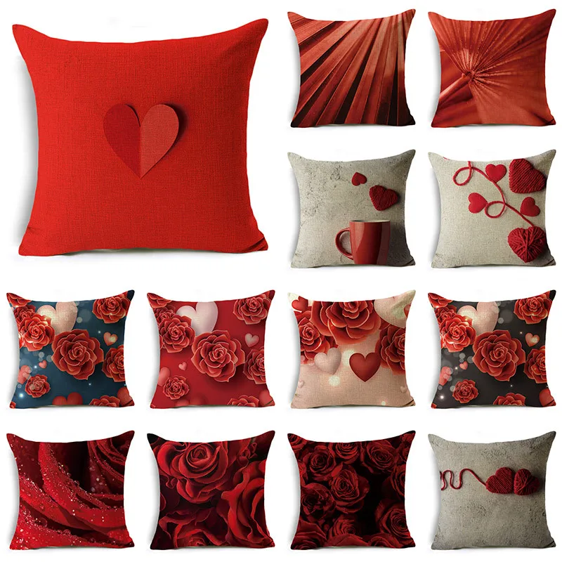 Home Decor Red Rose Pillowcase Couple Holiday Gift Sofa Bedroom Cushion Cover 40*40cm/45*45cm/50*50cm
Home Decor Red Rose Pillowcase Couple Holiday Gift Sofa Bedroom Cushion Cover 40*40cm/45*45cm/50*50cm