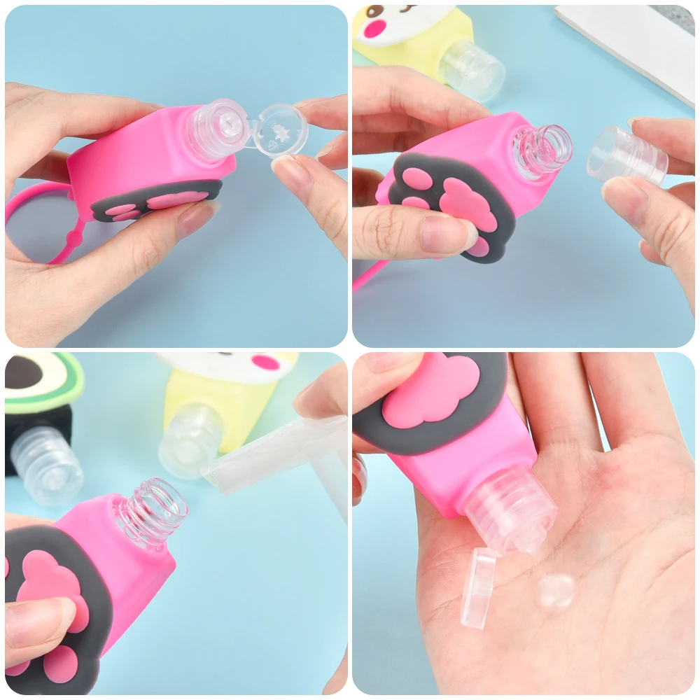 6PCS Portable Cute Cartoon Silicone Mini Hand Sanitizer No Clean Detachable Cover Travel Safe Hand Gel Holder Split Bottles
6PCS Portable Cute Cartoon Silicone Mini Hand Sanitizer No Clean Detachable Cover Travel Safe Hand Gel Holder Split Bottles