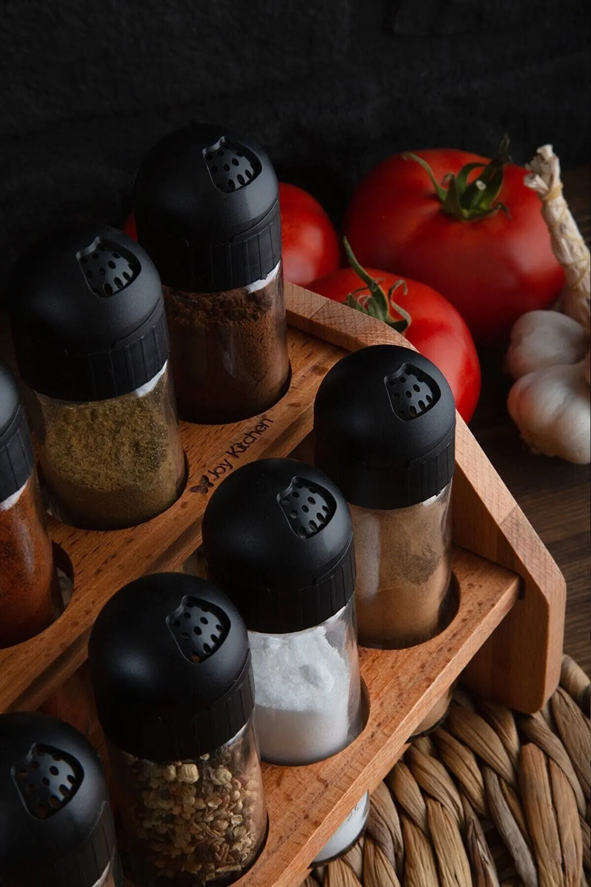 Black Coated Monroe 8 Pieces Thyme Pulp Pepper Salt Mint Cumin Isot Storage Shaped Glass Moisture-Repellent Spice Holder
Black Coated Monroe 8 Pieces Thyme Pulp Pepper Salt Mint Cumin Isot Storage Shaped Glass Moisture-Repellent Spice Holder