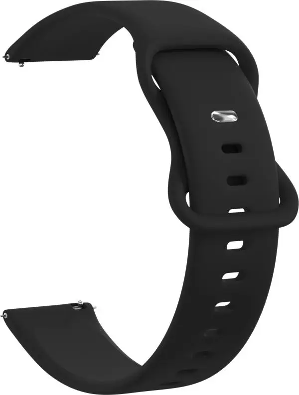 Ремешок силиконовый GSMIN Net 22 для Samsung Gear S3 Frontier / Classic Galaxy Watch (46 mm) (Черный) | Наручные
