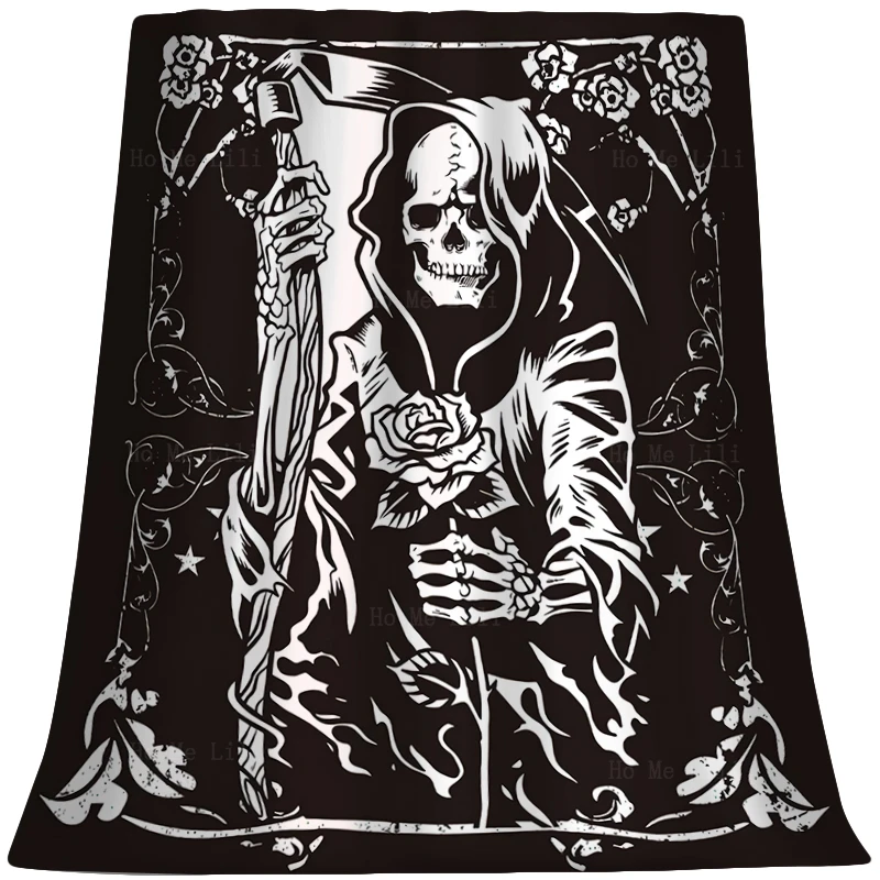 Gothic Tarot Card Art Skull Floral Death Theme Black Magic Skeleton Ultra Soft Throw Warm Flannel Blanket By Ho Me Lili
Gothic Tarot Card Art Skull Floral Death Theme Black Magic Skeleton Ultra Soft Throw Warm Flannel Blanket By Ho Me Lili