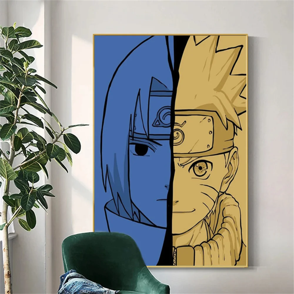 Bandai Naruto Anime Poster Wall Art Character half face stitching Canvas Painting Prints For Living Room Home Decor Best Gift
Bandai Naruto Anime Poster Wall Art Character half face stitching Canvas Painting Prints For Living Room Home Decor Best Gift