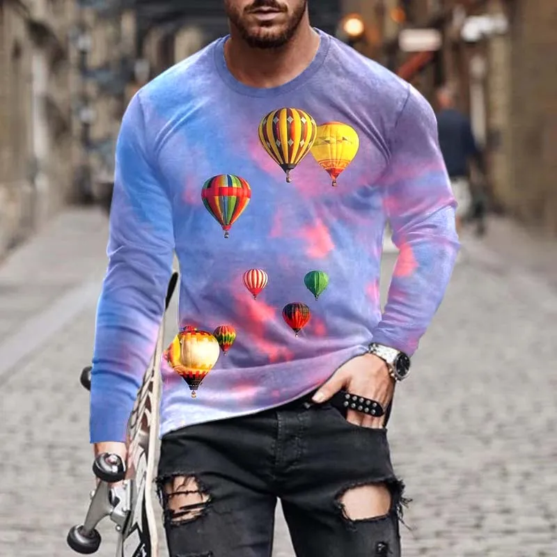 2021 autumn and summer long-sleeved T-shirt new 3D digital printing men's street fashion trend thin T-shirt shirt top.
2021 autumn and summer long-sleeved T-shirt new 3D digital printing men's street fashion trend thin T-shirt shirt top.