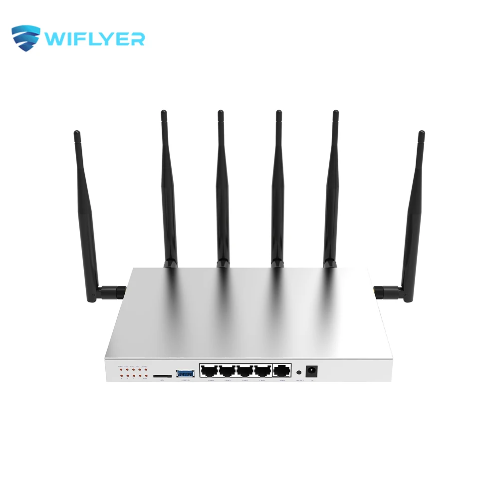 Wiflyer 4G LTE Gigabit Router Wireless WiFi 4 LAN Ethernet Dual Bands 2.4G 5G with 5dbi Antennas GPS Mini-PCIE Industrial Router
Wiflyer 4G LTE Gigabit Router Wireless WiFi 4 LAN Ethernet Dual Bands 2.4G 5G with 5dbi Antennas GPS Mini-PCIE Industrial Router