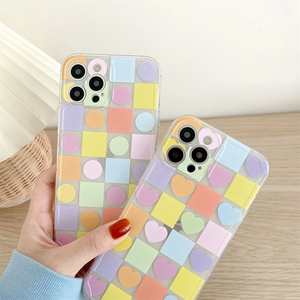 Cartoon Grid Phone Case Coque For iPhone 7 8 Plus XR X XS MAX Love Heart Phone Cover For iPhone 12 11 13 Pro MAX SE 2020 Cover
Cartoon Grid Phone Case Coque For iPhone 7 8 Plus XR X XS MAX Love Heart Phone Cover For iPhone 12 11 13 Pro MAX SE 2020 Cover