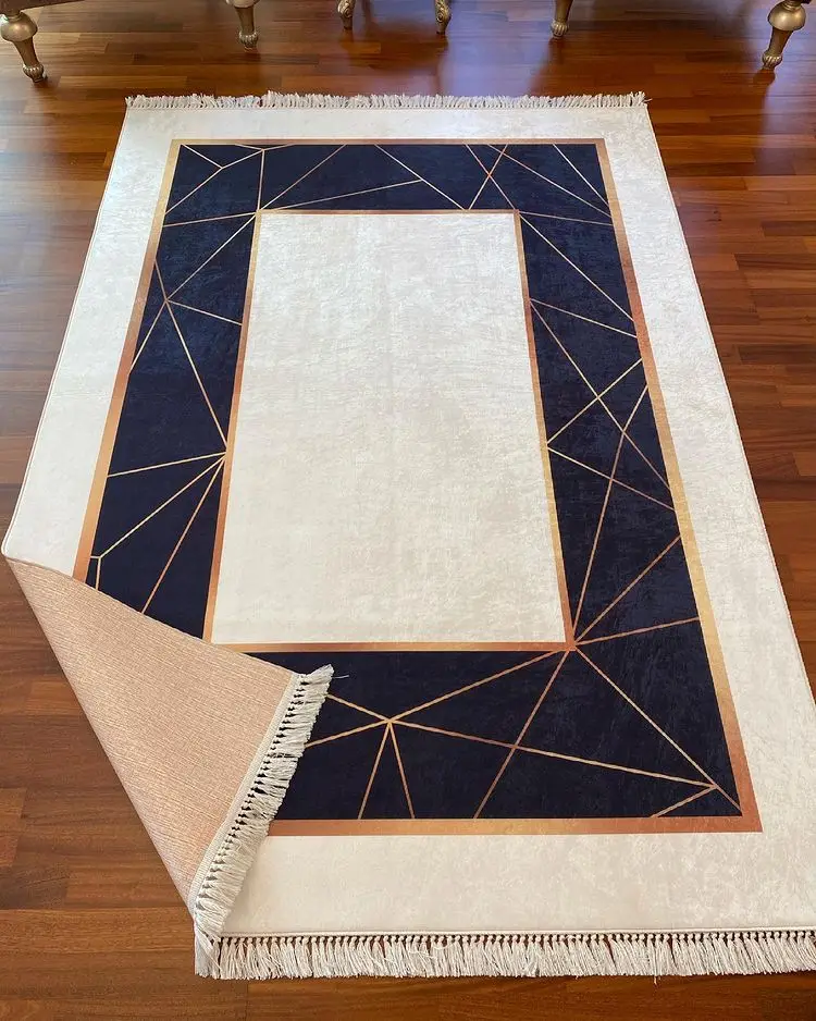 Home Decoration Living Room Rug Modern Design Black Gold Washable Artificial Leather Outsole Foal Feather Fabric
Home Decoration Living Room Rug Modern Design Black Gold Washable Artificial Leather Outsole Foal Feather Fabric