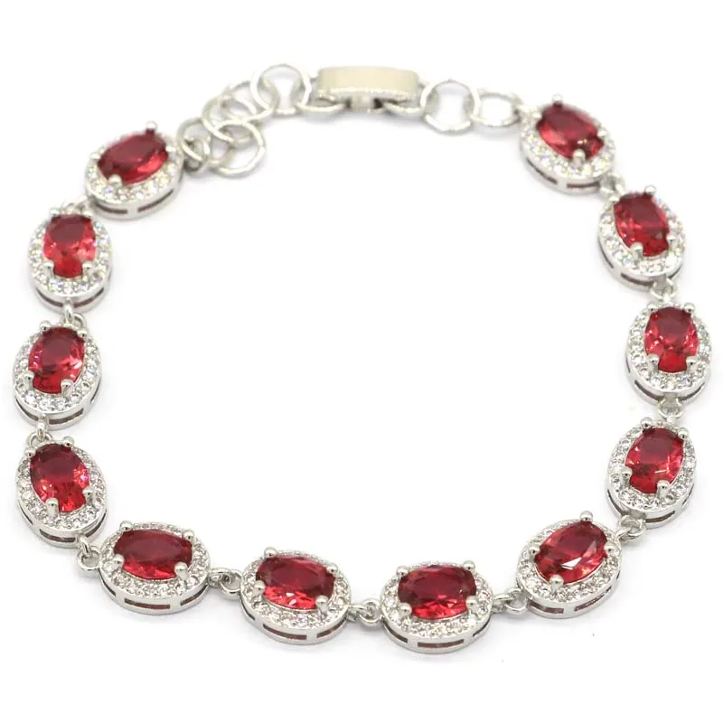 14x8mm Anniversary Pink Raspberry Rhodolite Garnet London Blue Topaz Women Wedding Silver Cuff Bangle Bracelet 7.5" Eye Catching
14x8mm Anniversary Pink Raspberry Rhodolite Garnet London Blue Topaz Women Wedding Silver Cuff Bangle Bracelet 7.5" Eye Catching