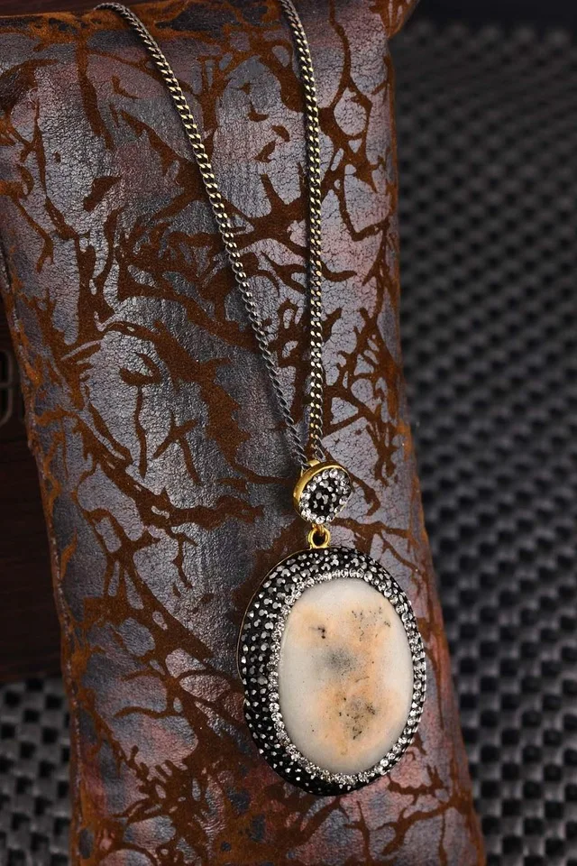 Dr Stone Natural Stone Women 'S Agate Stone Gold Plated Necklace X20AR536 372868307
Dr Stone Natural Stone Women 'S Agate Stone Gold Plated Necklace X20AR536 372868307