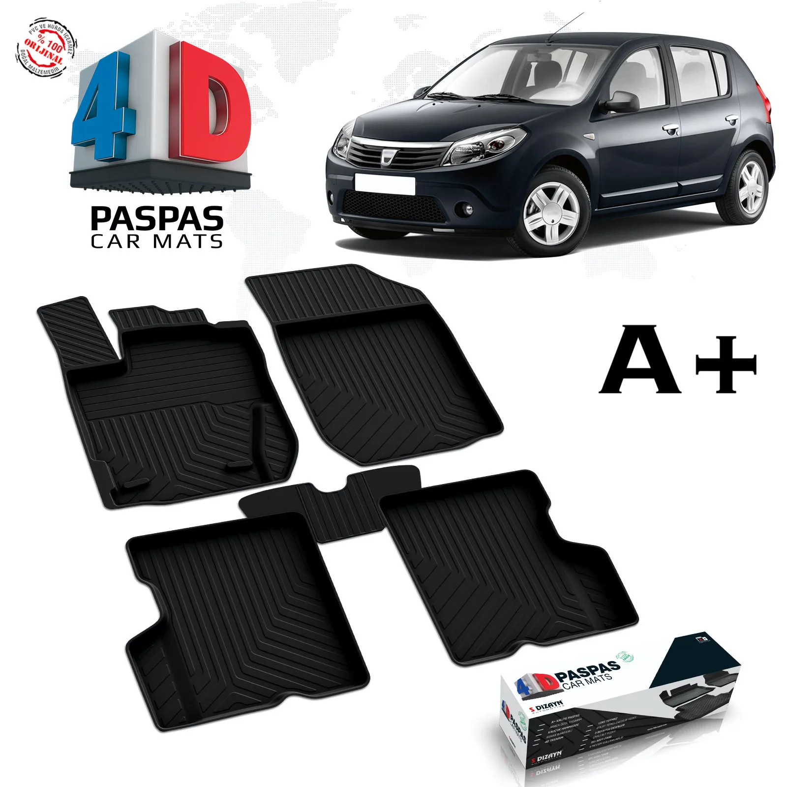 FOR DACIA SANDERO BRAND CAR RUBBER MAT INDOOR ACCESSORIES LUGGAGE HAVUZU TOOL SPECIAL DESIGN BLACK 2008 2009 2010 2011 MODEL
FOR DACIA SANDERO BRAND CAR RUBBER MAT INDOOR ACCESSORIES LUGGAGE HAVUZU TOOL SPECIAL DESIGN BLACK 2008 2009 2010 2011 MODEL