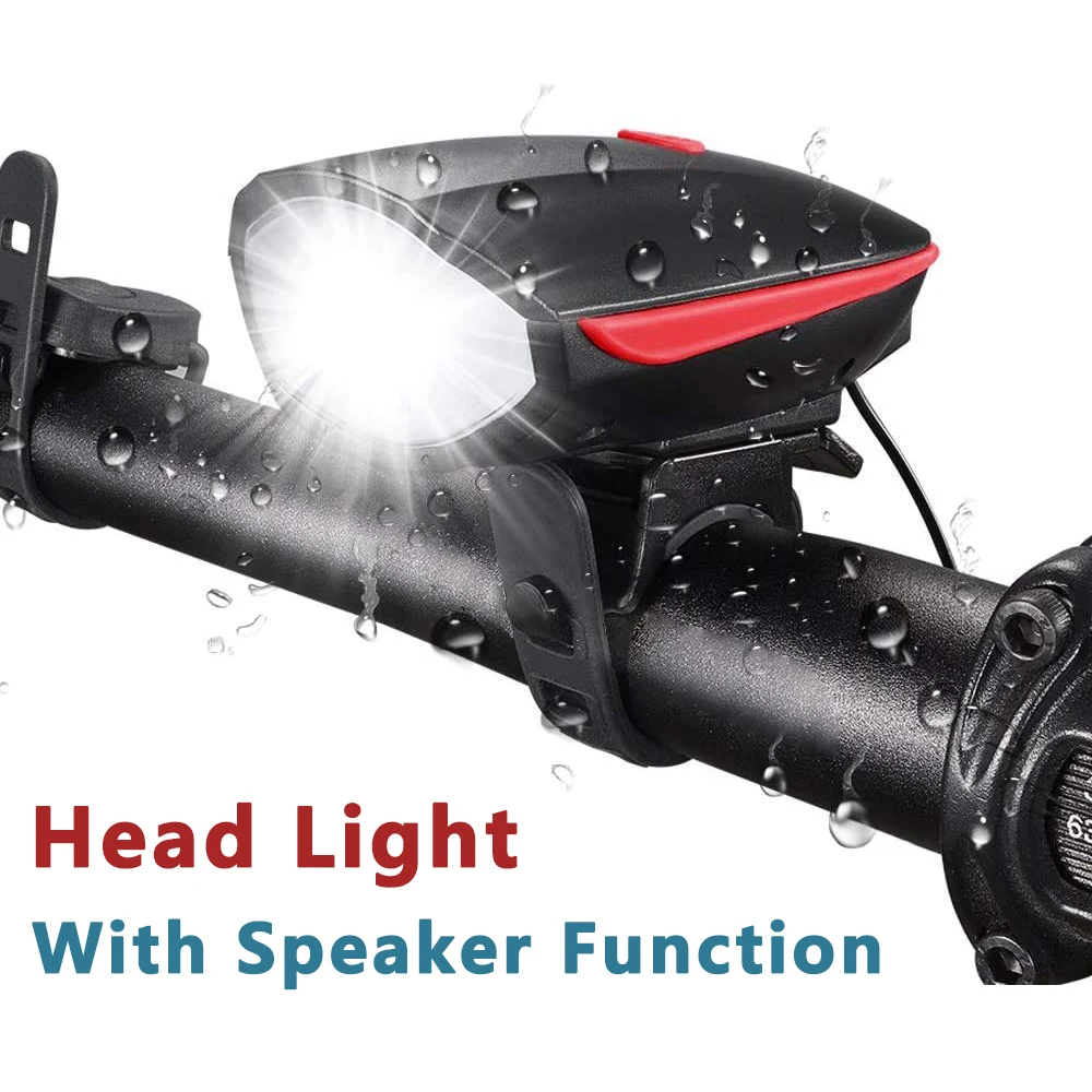 Bike Front Light Front Horn Set Bicycle Light Headlight 250 Lumen Speaker USB Rechargeable Waterproof Front Light Silicon Strap
Bike Front Light Front Horn Set Bicycle Light Headlight 250 Lumen Speaker USB Rechargeable Waterproof Front Light Silicon Strap