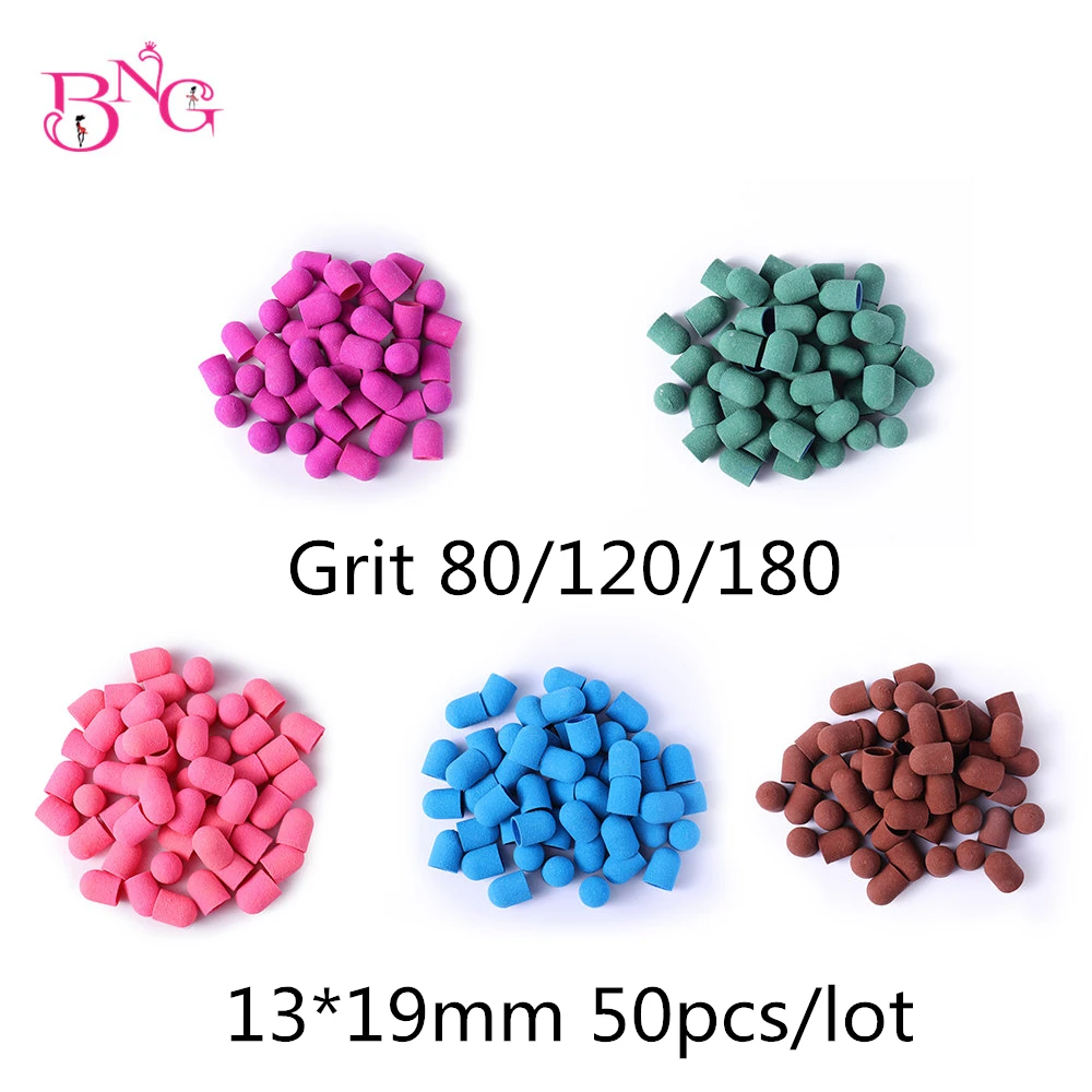 BNG 50pcs 13*19mm Nail Sanding Bands Caps Cap Nail Drill bit Machine For Manicure Pedicure Care Nail Art Accessories
BNG 50pcs 13*19mm Nail Sanding Bands Caps Cap Nail Drill bit Machine For Manicure Pedicure Care Nail Art Accessories