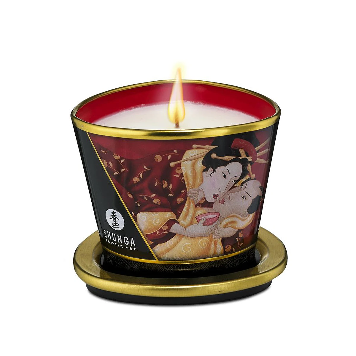 Свеча с массажным маслом Shunga Лепестки роз, 30 г 274600 - SHUNGA  - Массажные свечи - Купить