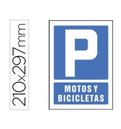 PICTOGRAM SYSSA сигнальная парковка мотоциклов и велосипедов в ПВХ 210X297 мм|Диспенсеры для пленки| |