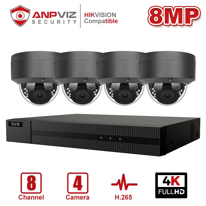 Anpviz 8CH 4K NVR 8MP POE IP Camera Kit Security Home/Outdoor Network Security Systems ONVIF CCTV Video Surveillance NVR Kit
Anpviz 8CH 4K NVR 8MP POE IP Camera Kit Security Home/Outdoor Network Security Systems ONVIF CCTV Video Surveillance NVR Kit