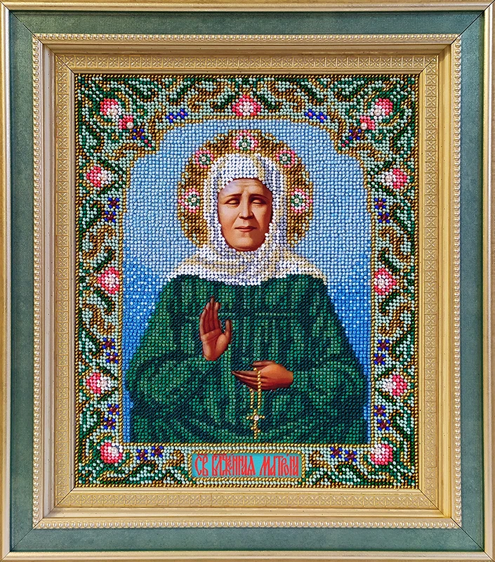 НАБОР ДЛЯ ВЫШИВАНИЯ БИСЕРОМ ИКОНА GALLA COLLECTION арт galla collection.И073 "МАТРОНА