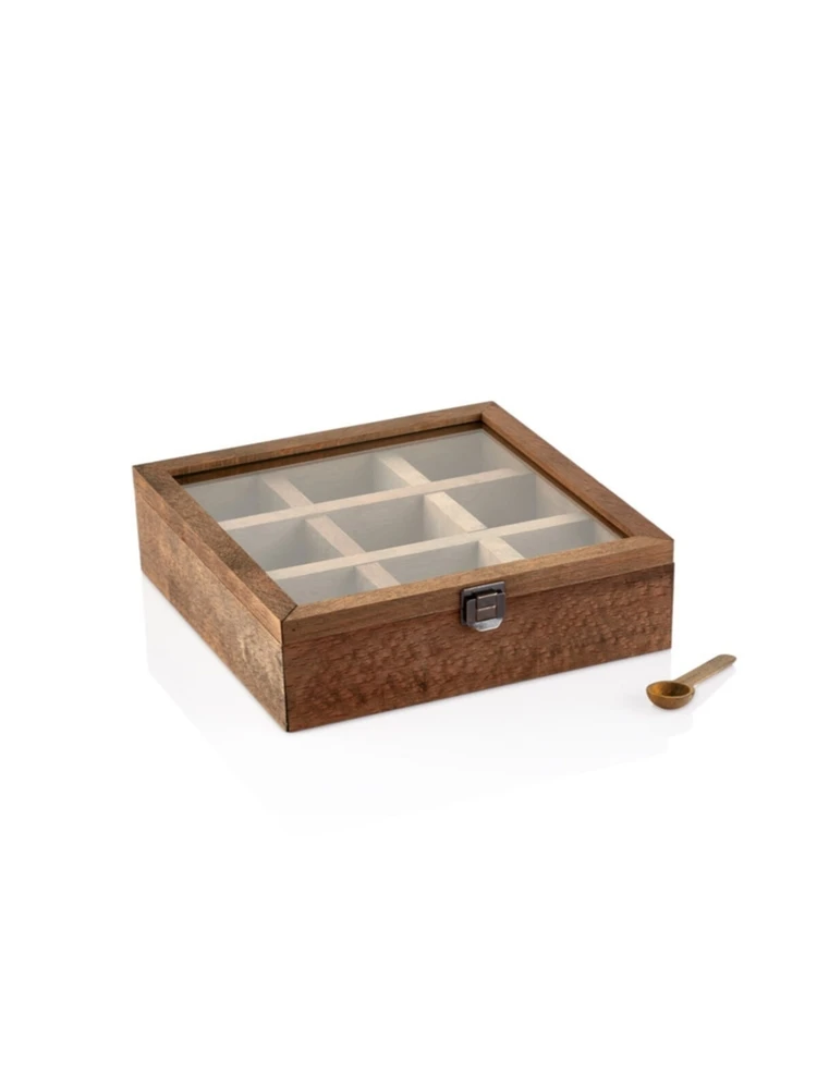 Wooden Spice Set With Glass Cover And Wooden Spoon Seasoning Box Organizer Healthy Natural Kitchen Transparent Salt Pepper
Wooden Spice Set With Glass Cover And Wooden Spoon Seasoning Box Organizer Healthy Natural Kitchen Transparent Salt Pepper