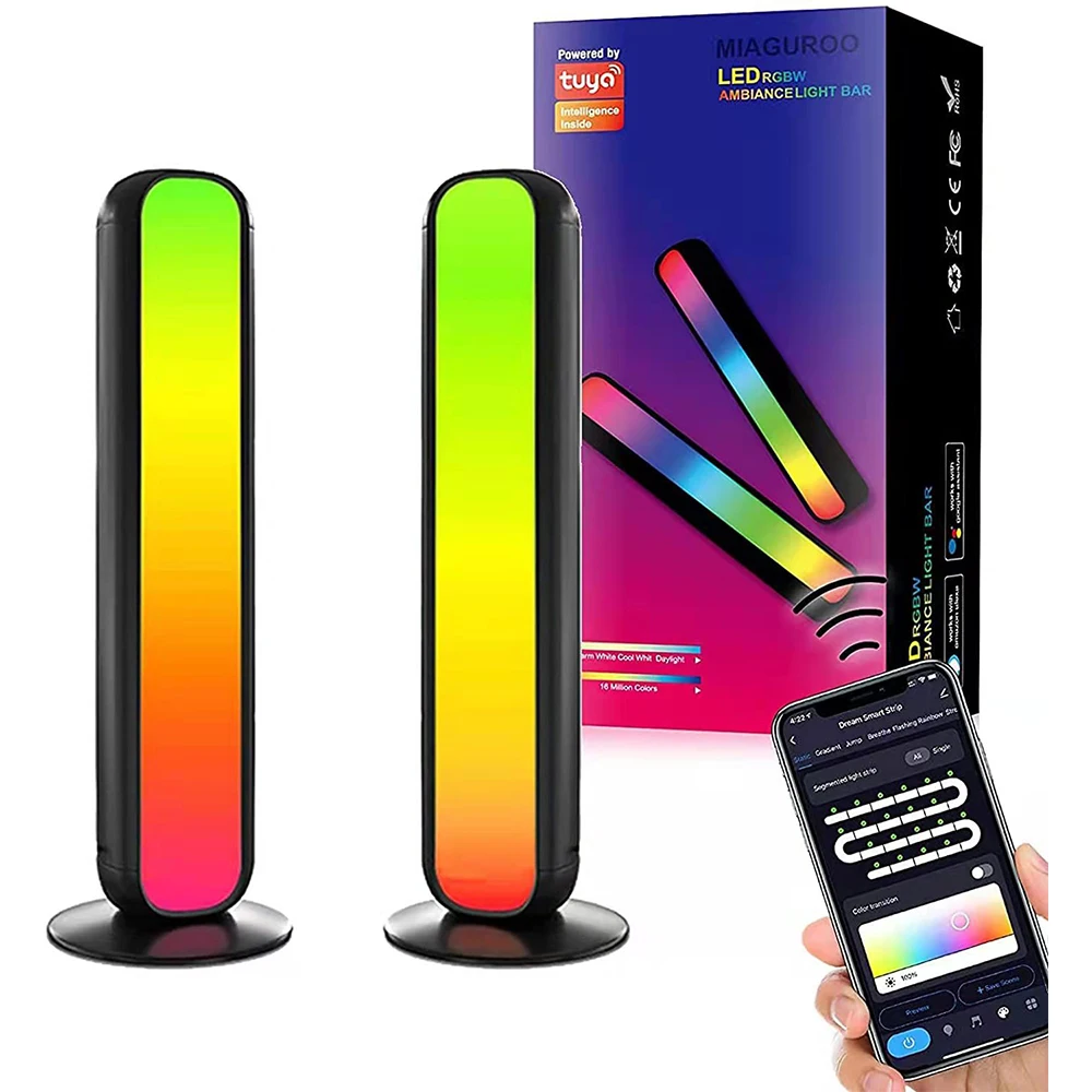 Светодиодсветильник RGB-светильники 2 шт., умные светильники с подсветкой, синхронизация с музыкой, для дома, телевизора, игровой комнаты, спа...
Светодиодсветильник RGB-светильники 2 шт., умные светильники с подсветкой, синхронизация с музыкой, для дома, телевизора, игровой комнаты, спа...