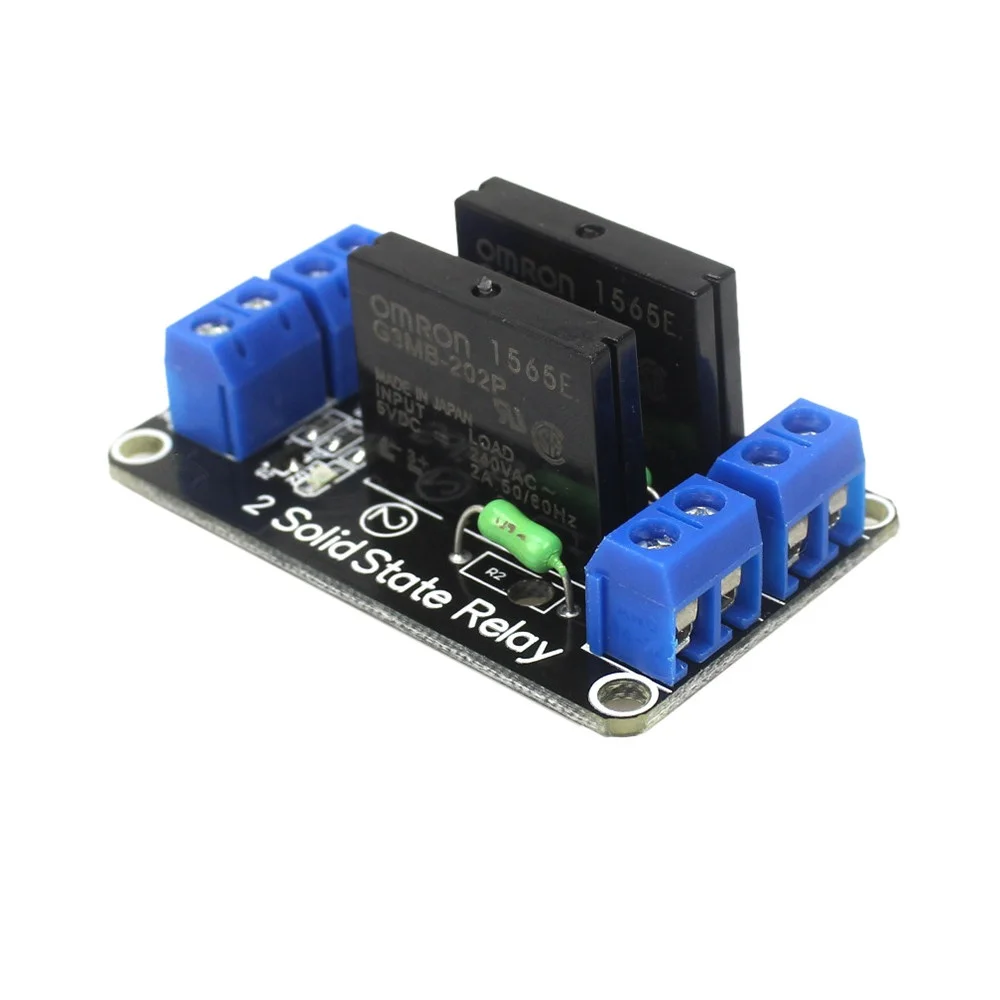 Модуль RELE solid state SSR 5V 2 канала G3MB-202P низкого уровня | Электронные компоненты и