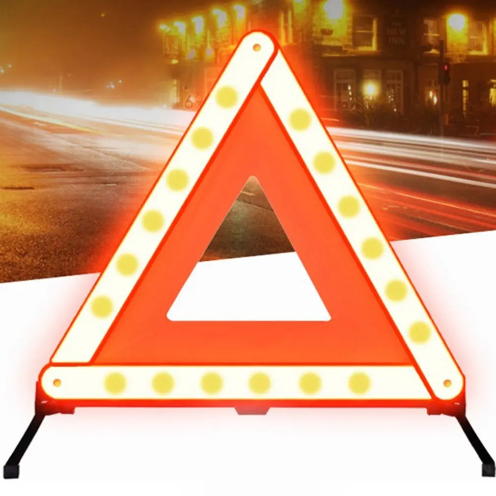 Car Emergency Breakdown Warning Tripod Triangle Red Reflective Safety Light Sign Road Flasher Foldable Car Accessories
Car Emergency Breakdown Warning Tripod Triangle Red Reflective Safety Light Sign Road Flasher Foldable Car Accessories