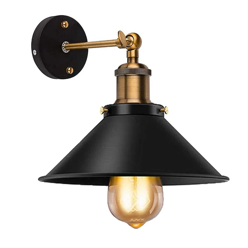 E27 Base Industrial Wall Sconces Light AC 90-260V Vintage Wall Lamp for Indoor Lighting Adjustable Retro Loft bedroom light
E27 Base Industrial Wall Sconces Light AC 90-260V Vintage Wall Lamp for Indoor Lighting Adjustable Retro Loft bedroom light