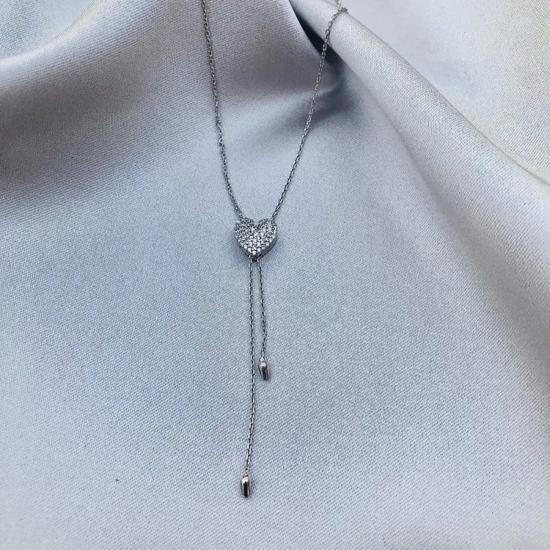 My Shaking Heart 925 Sterling Silver Necklace Women Girls Gift Jewelry Accessories Fashion Handmade Elegant Chain
My Shaking Heart 925 Sterling Silver Necklace Women Girls Gift Jewelry Accessories Fashion Handmade Elegant Chain