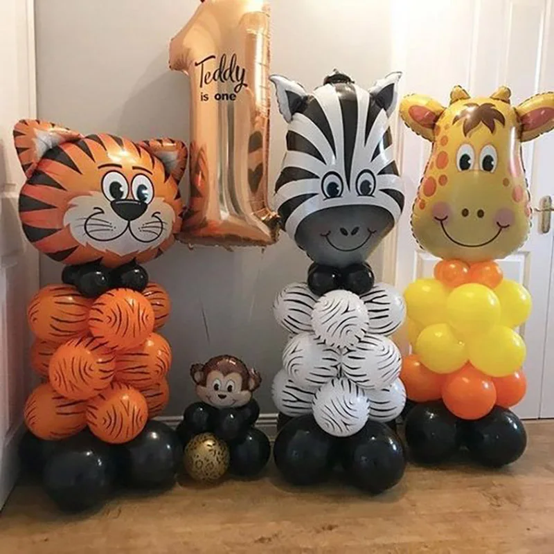 Jungle Animal Birthday Balloons Tiger Giraffe Zebra Helium Globos for Wild One Kids Safari Birthday Party Decor Baby Shower
Jungle Animal Birthday Balloons Tiger Giraffe Zebra Helium Globos for Wild One Kids Safari Birthday Party Decor Baby Shower