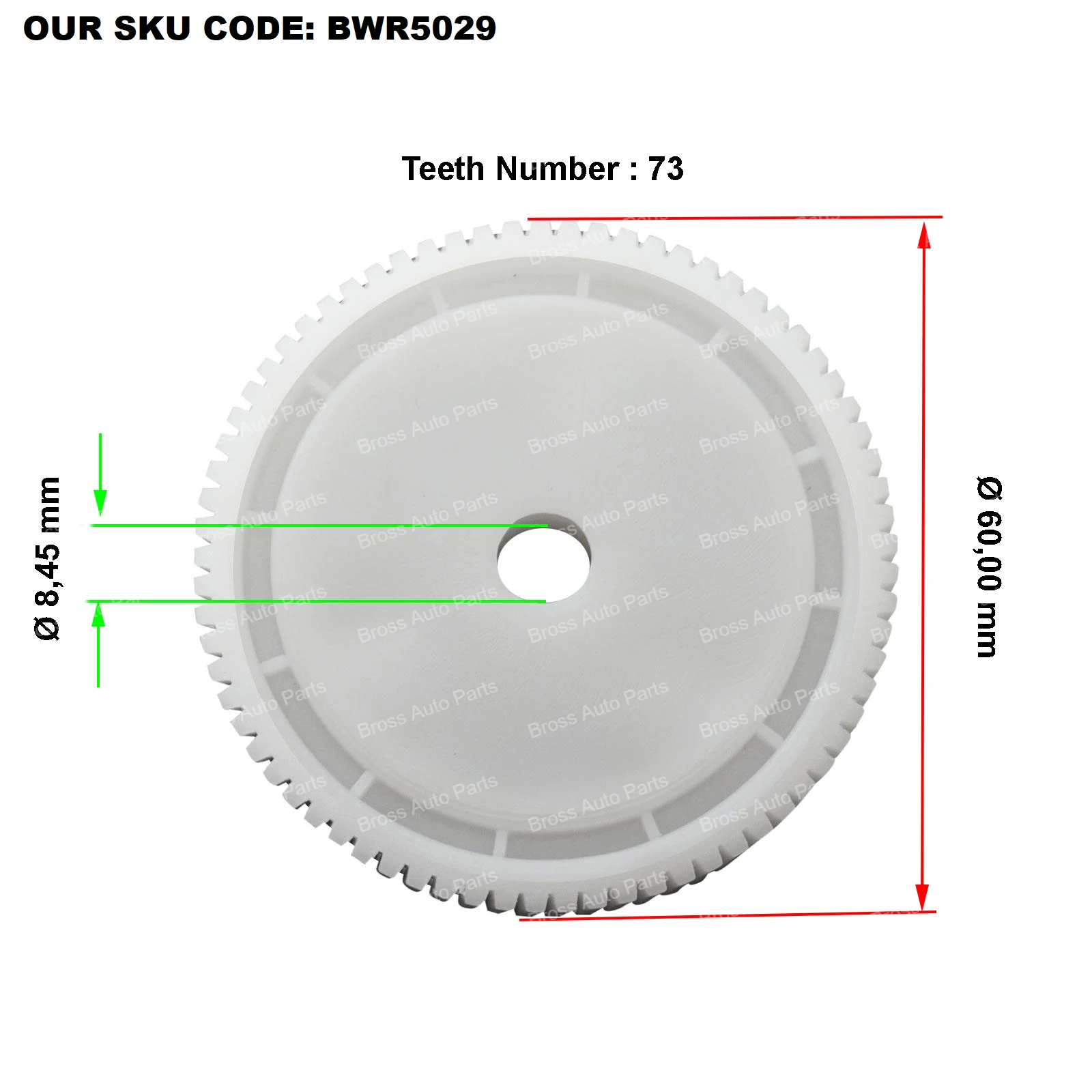 Новый регулятор стеклоподъемника Bross BWR5029 редуктор двигателя 823039 423039 для Hyundai Sonata