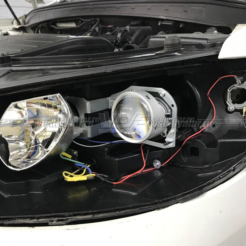 Hyundai Santa Fe (2006-2012) на Hella 3R Переходная рамка NEW | Автомобили и мотоциклы