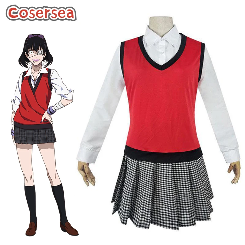 Cosersea Kakegurui Midari Ikishima косплей костюм женская школьная форма жилет рубашка юбка полный комплект
Cosersea Kakegurui Midari Ikishima косплей костюм женская школьная форма жилет рубашка юбка полный комплект