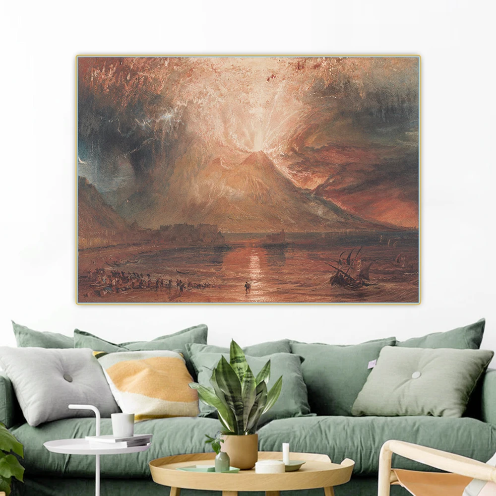Holover Canvas Oil Painting William Turner"Vesuvius in Eruption"Romanticism Poster Wall Art Aesthetic Home Interior Decoration
Holover Canvas Oil Painting William Turner"Vesuvius in Eruption"Romanticism Poster Wall Art Aesthetic Home Interior Decoration