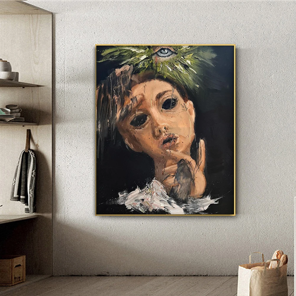 Graffiti Heavy Head Oil Painting Abstract Modern Art Canvas Prints Painting Wall Art Pictures for Living Room Decoration Gift
Graffiti Heavy Head Oil Painting Abstract Modern Art Canvas Prints Painting Wall Art Pictures for Living Room Decoration Gift
