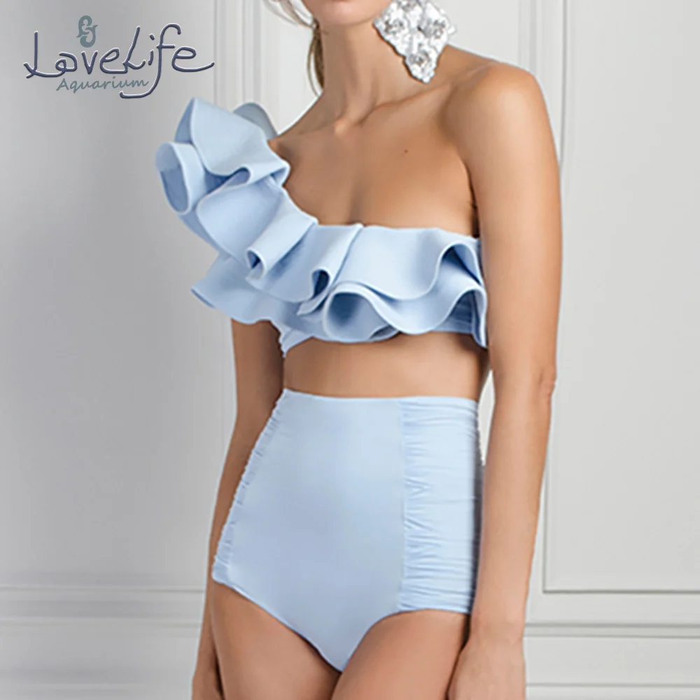 Two Pieces Tankini Blue Women Swimming Suits Swimwear Women's Bandage Solid Swimsuit Thong Underwear Bra One Shoulder Lace
Two Pieces Tankini Blue Women Swimming Suits Swimwear Women's Bandage Solid Swimsuit Thong Underwear Bra One Shoulder Lace