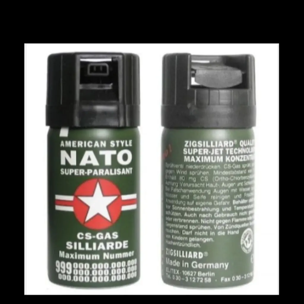 

NATO orginal 50ml Pepper Spray Tank Mini Portable EDC Safety Protection Self Defense Pepper Spray Outdoor Life Saving.Defense Ta